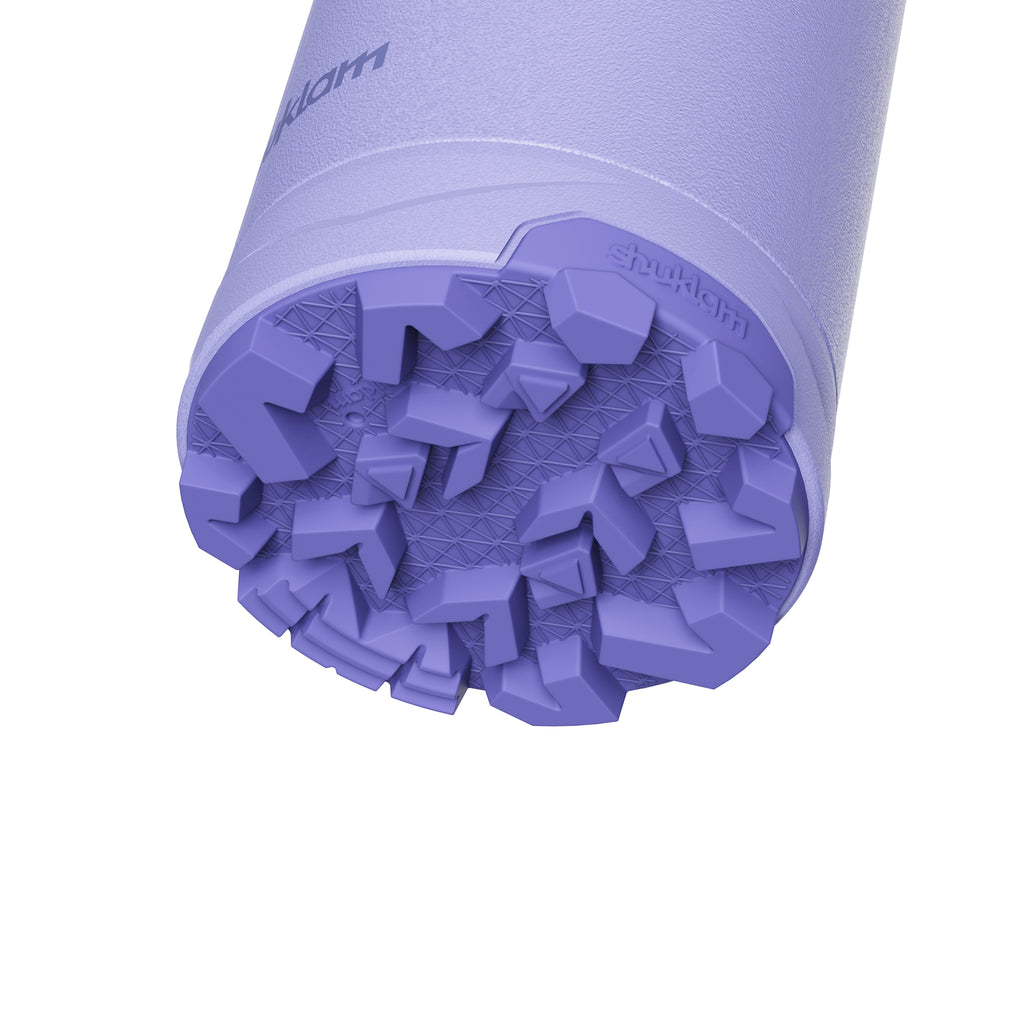 Botella de agua térmica SHUKLAM de 19.6 oz, color morado y azul