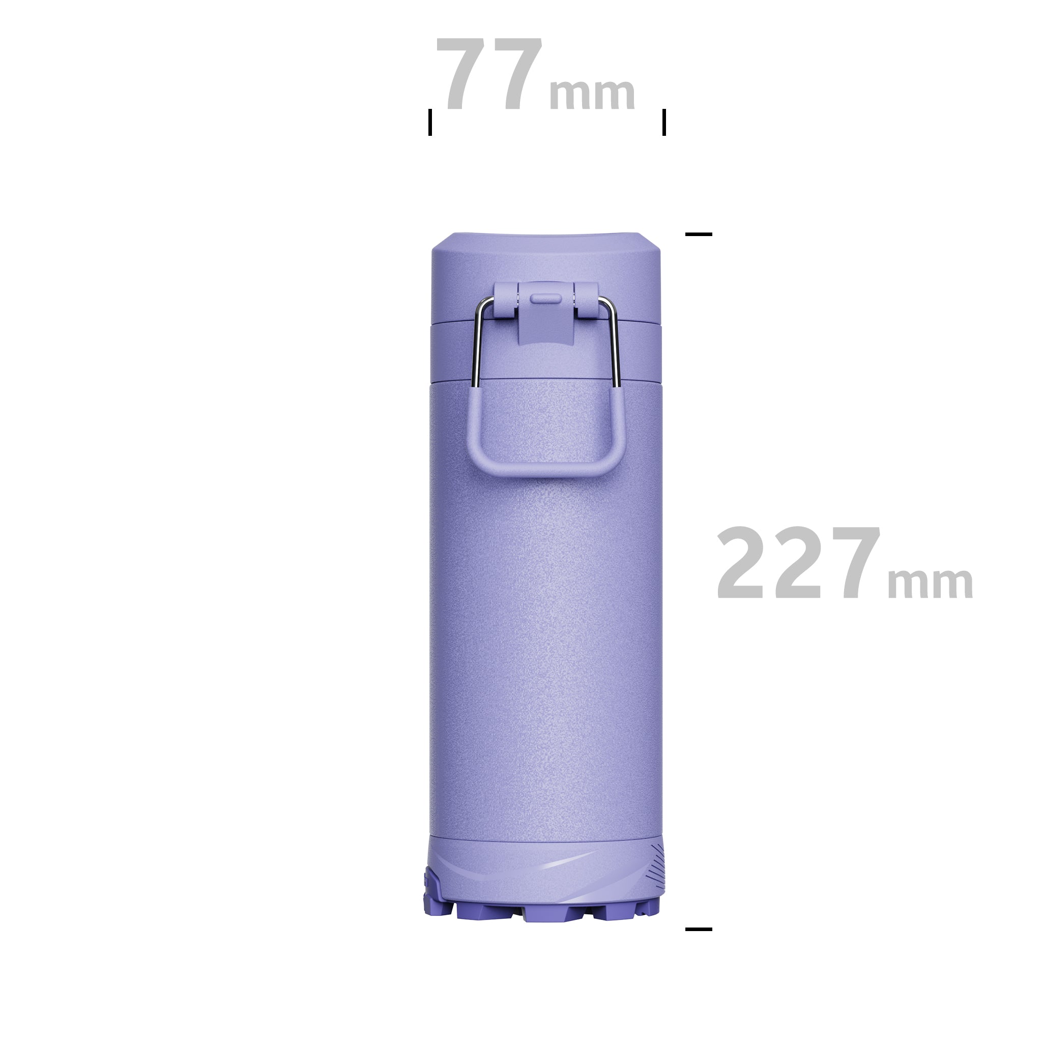 Botella de agua térmica SHUKLAM de 19.6 oz, color morado y azul